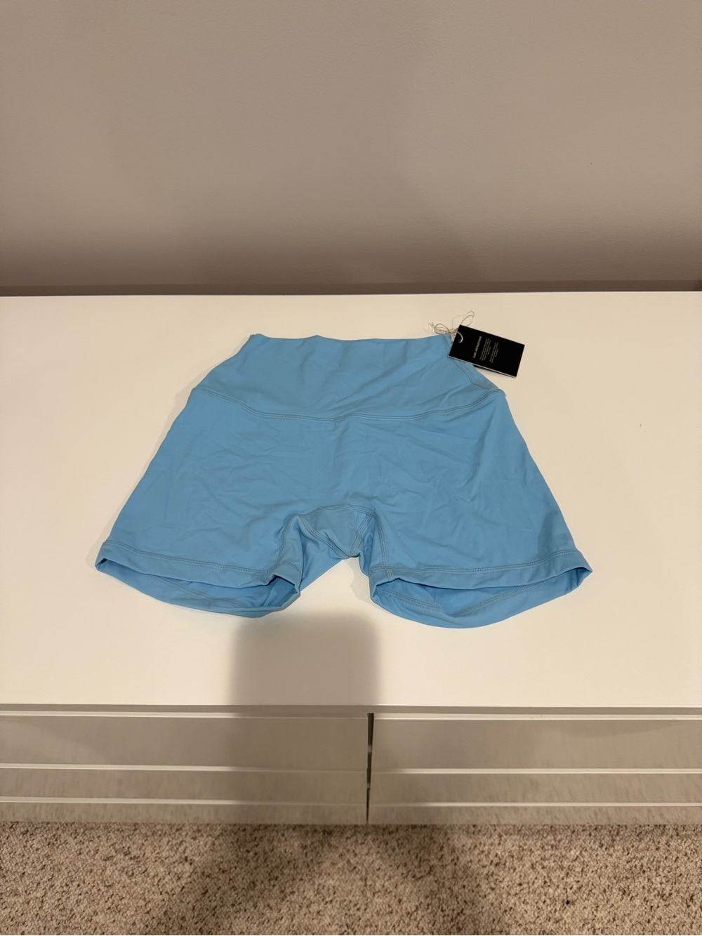 SET Active Light Blue High-Waist Bike Shorts